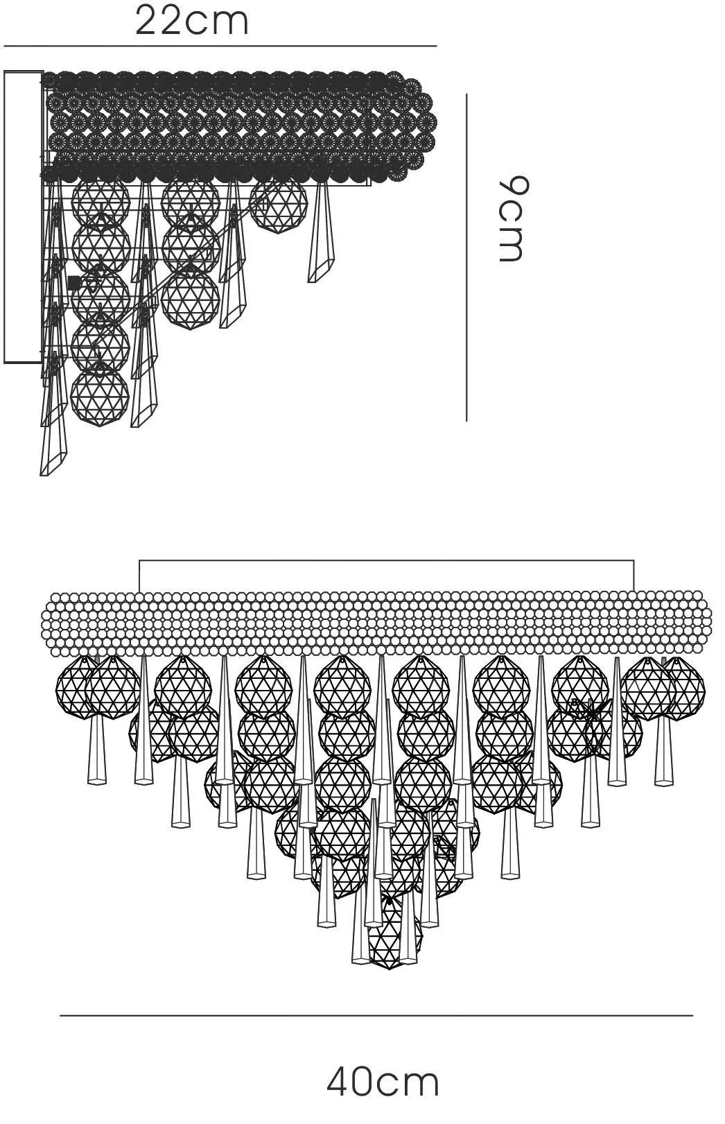 Alexandra Gold Crystal Wall Lights Diyas Wall Washers